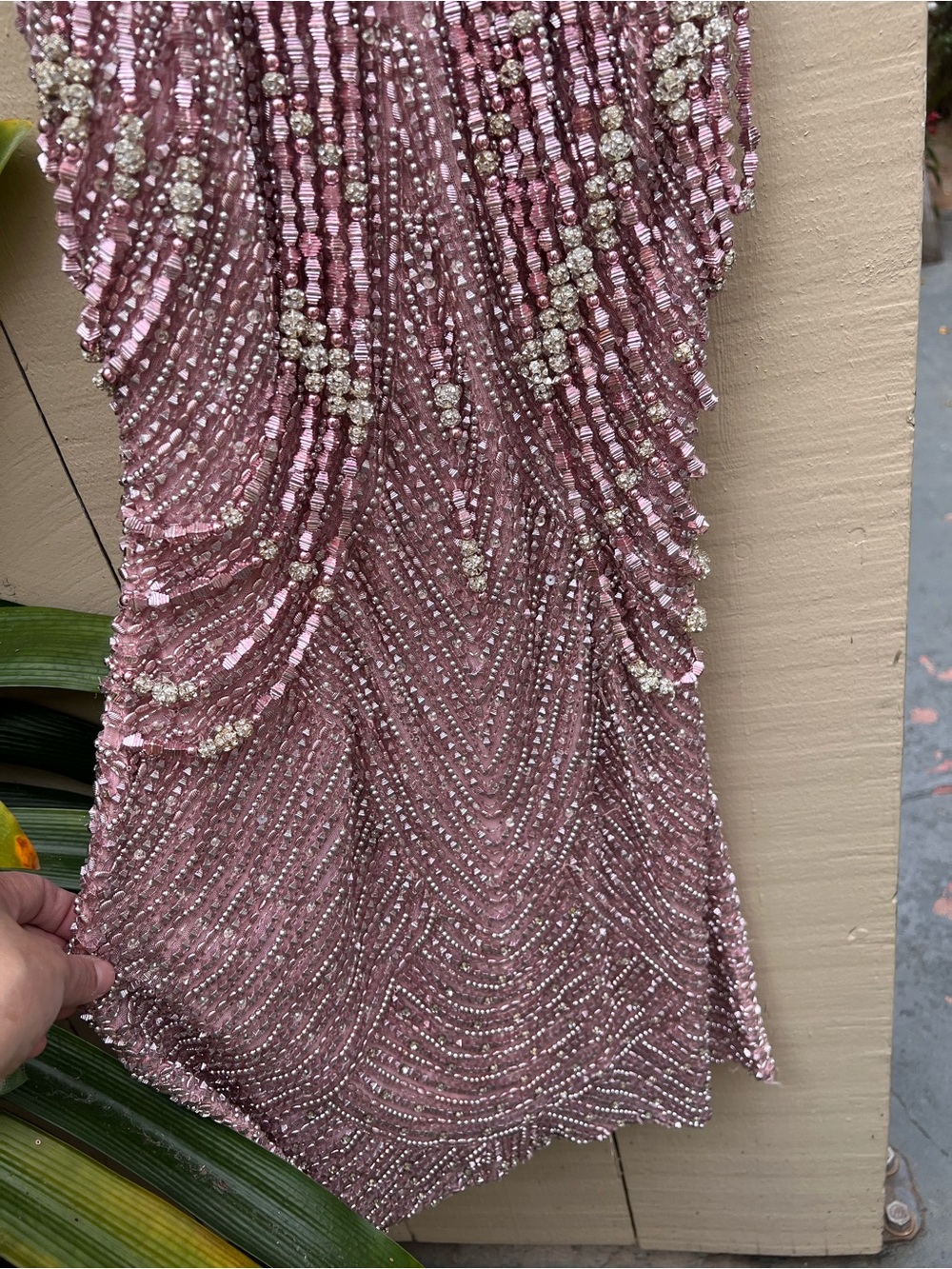 Sherri Hill Rose Gold Beaded Mini Dress prom 
Halter Cocktail Size 4 - Picture 6 of 17